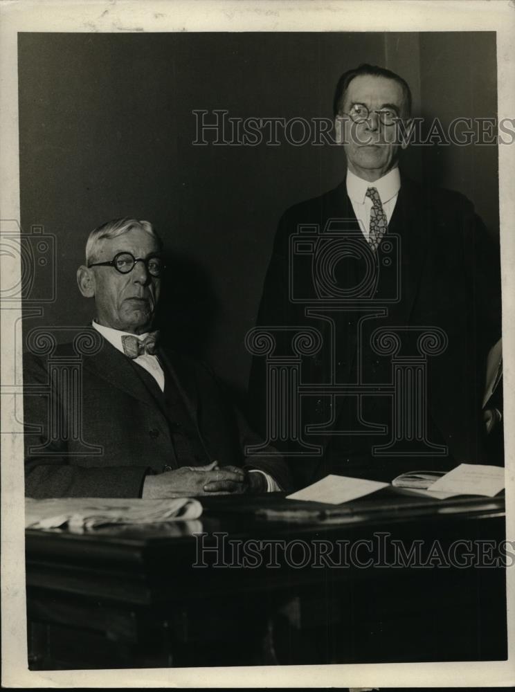 1930 Press Photo Austin Lewis(left) Attorney for Rave and Rave of San Francisco. - Historic Images