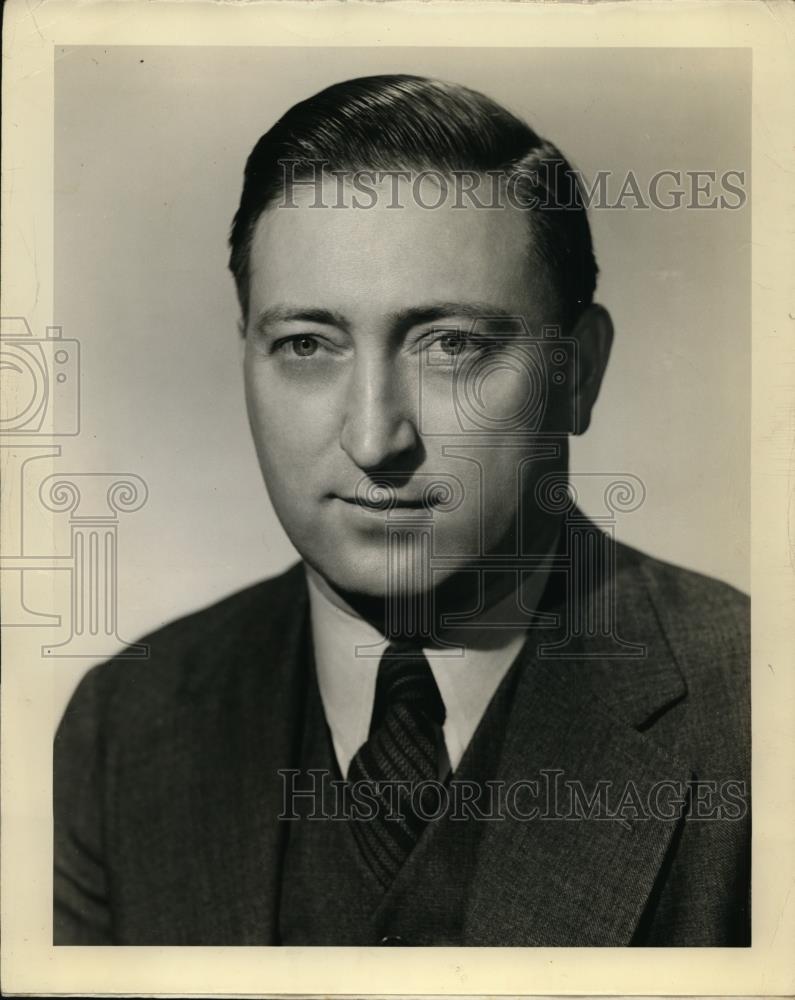 1961 Press Photo George Ogden Trenchard, Firestone Tire Company in Akron - Historic Images