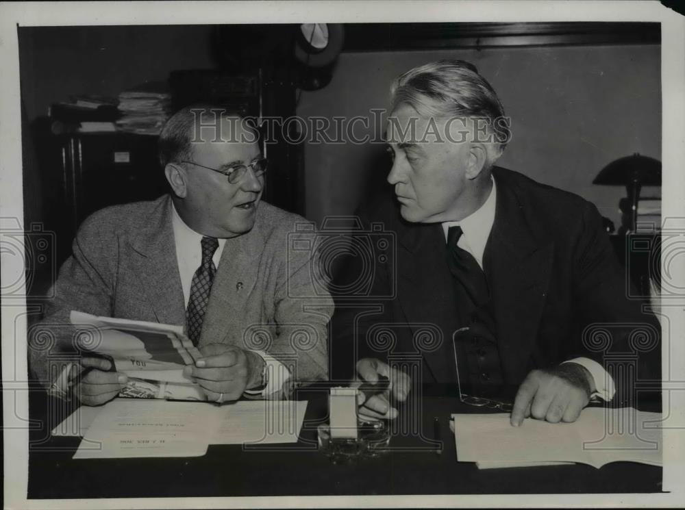 1939 Press Photo Sen.Bennet Champ Clark of Missouri &amp; Sen.Henrik Shipstead, Minn - Historic Images