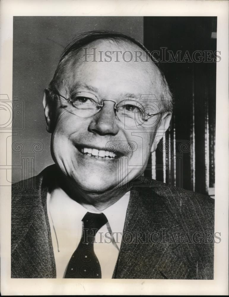 1948 Press Photo Ohio Senator Robert A. Taft Smiling - Historic Images