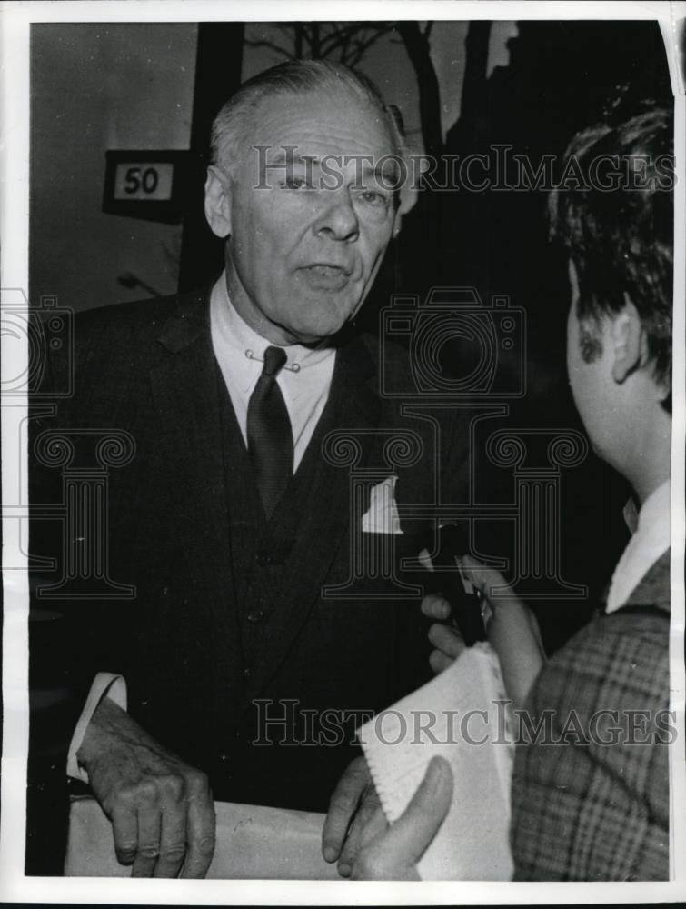 1969 Press Photo Henry Cabot Lodge US negotiator at Paris peace talks - Historic Images