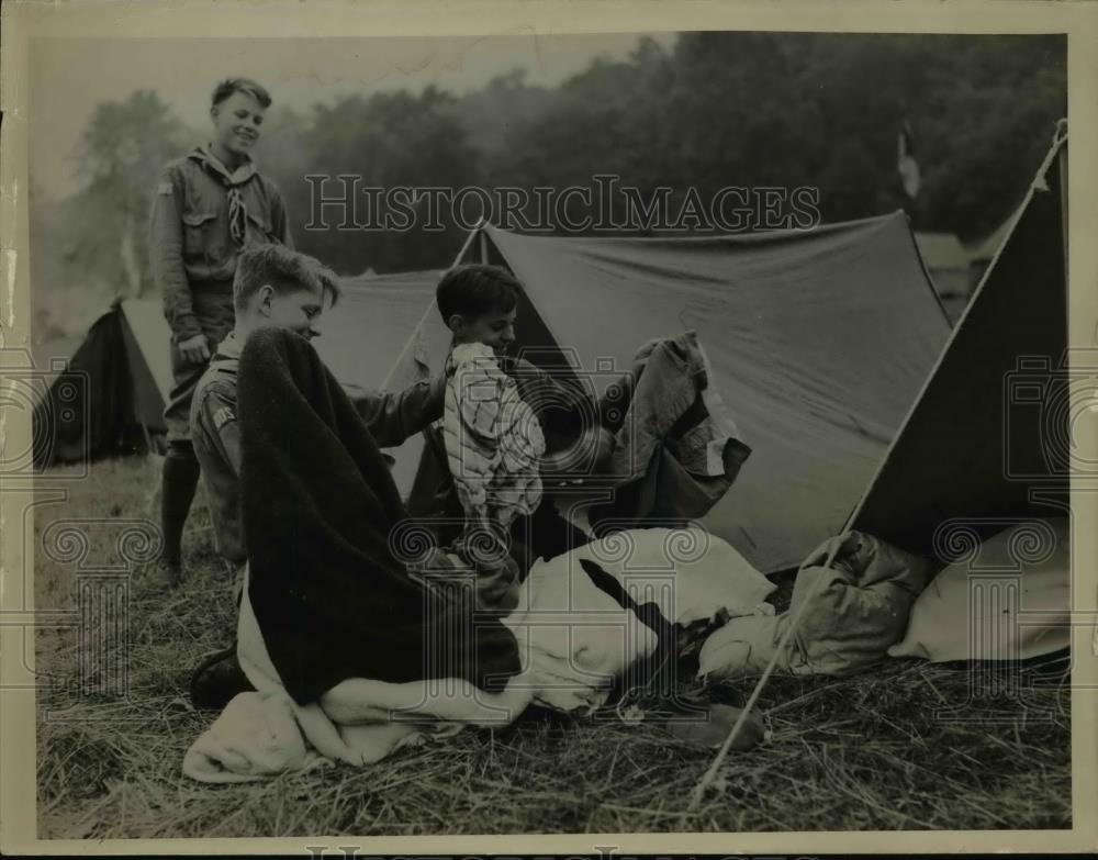 1940 Press Photo Troop Zoo, Harry Paul, Peter Walter, Stanley Keel - Historic Images