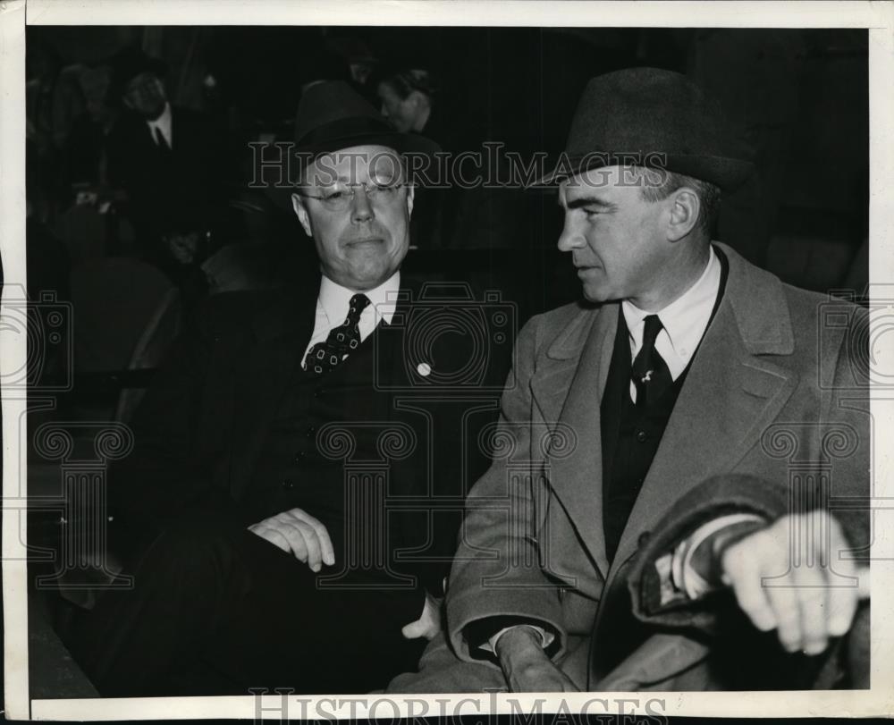 1940 Press Photo Miami Sen Robert Taft and Dave Ingalls, campaign manager - Historic Images