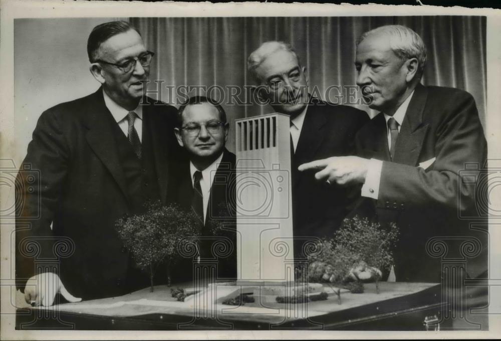 1956 Press Photo Washington Robert Taft memorial foundation - Historic Images