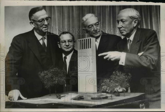 1956 Press Photo Washington Robert Taft memorial foundation - Historic Images