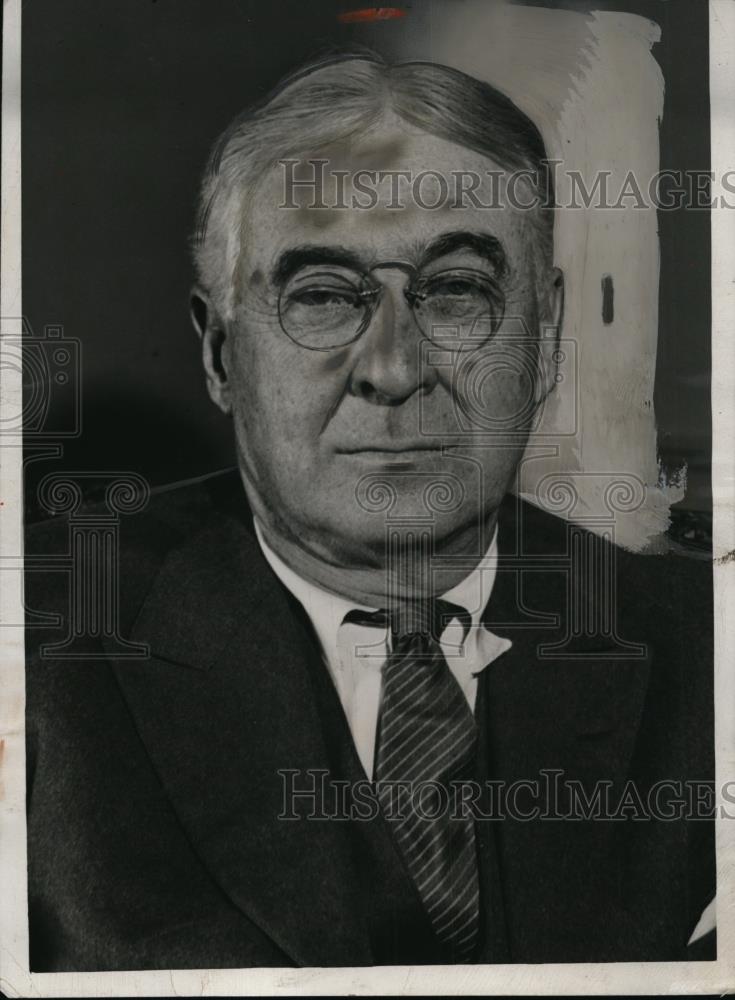 1932 Press Photo Portrait Bernard Bardch New York Financier @ Democratic Hdqtrs - Historic Images