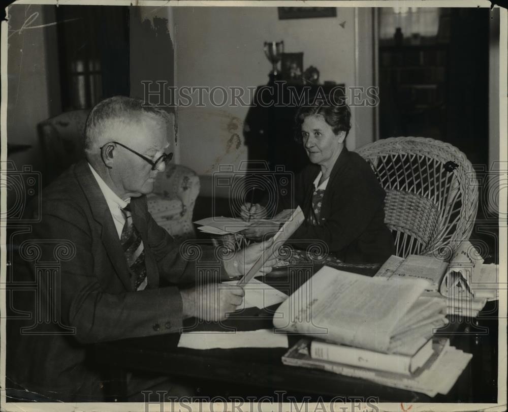 1931 Press Photo Mr. and Mrs. John Garner, the Congressman and His WIfe - Historic Images