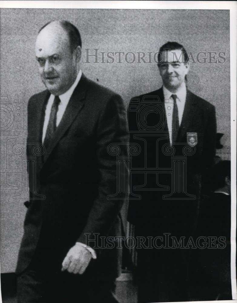 1969 Press Photo Defense Secretary Melvin Laird at NATO HQin Brussels Belgium - Historic Images