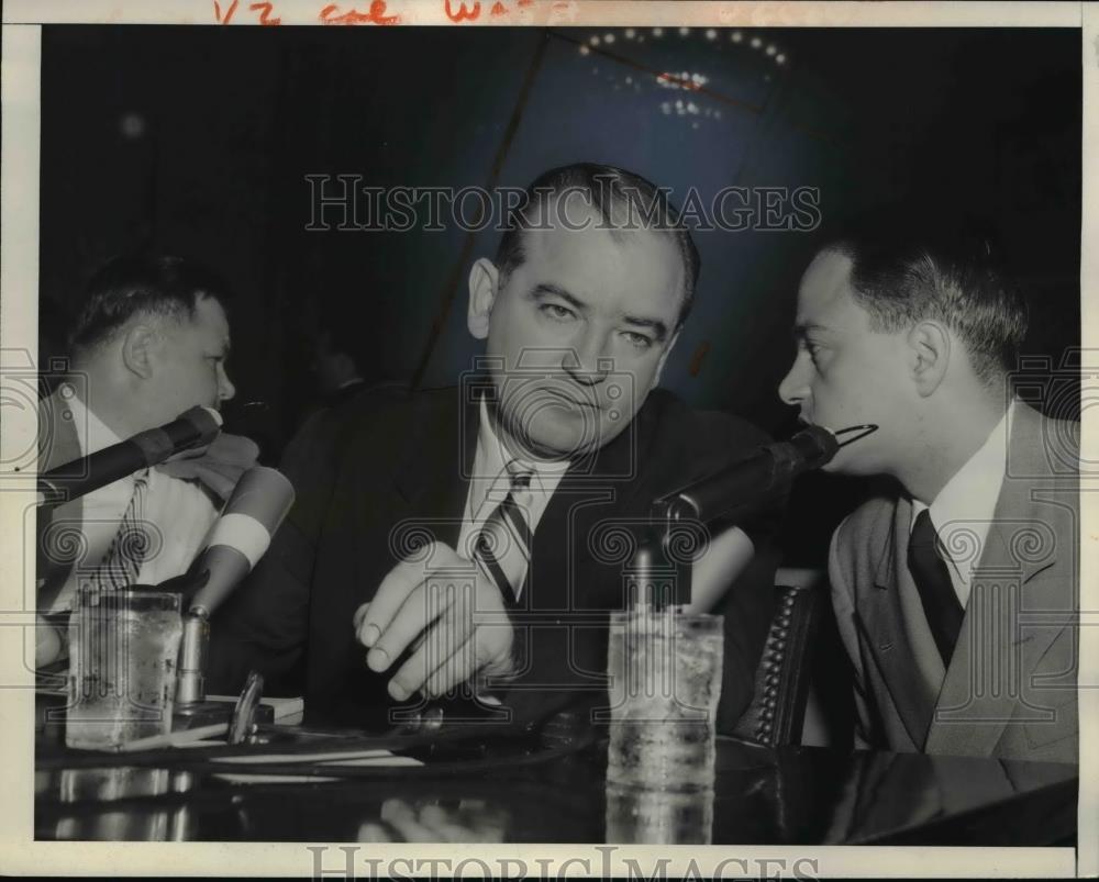 1954 Press Photo Washington DC Senator Joseph McCarthy Censure Hearing - Historic Images