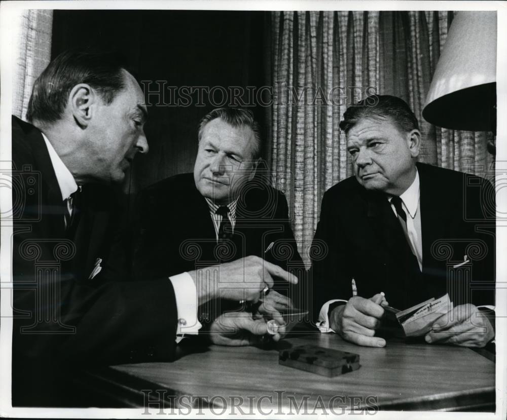 1968 Press Photo New York, Nelson Rockefeller, William Miller, Thruston B Norton - Historic Images