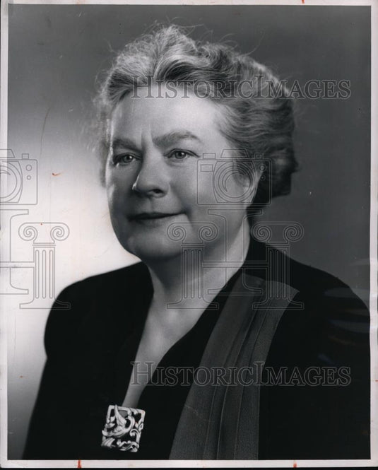 1950 Press Photo Top Teacher, Pauline V Powers Of Chaney School Youngstown Ohio. - Historic Images
