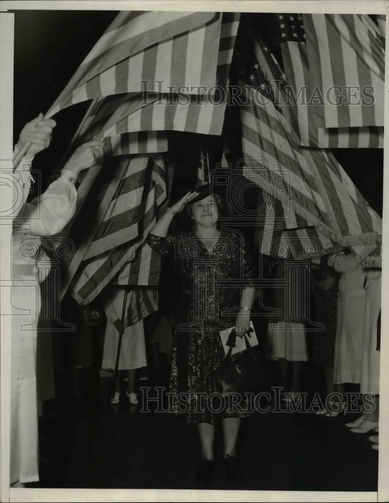 1940 Press Photo Ida Cohen, Head Of VFW In Southland For Encampment - Historic Images