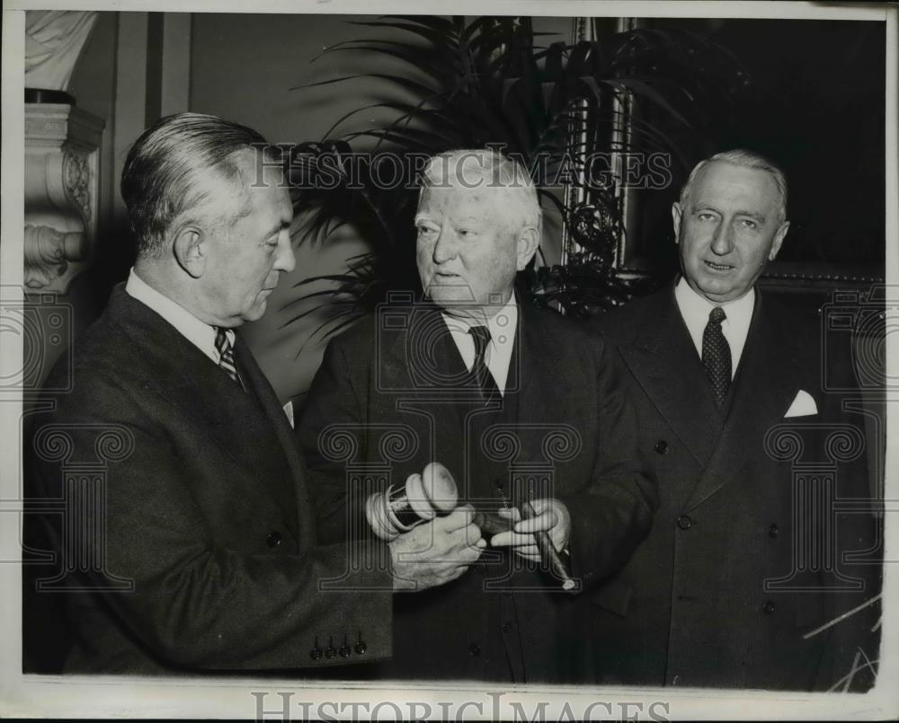 1939 Press Photo DC VP John N Garner, Lawrence Robert &amp; Sen W George - Historic Images