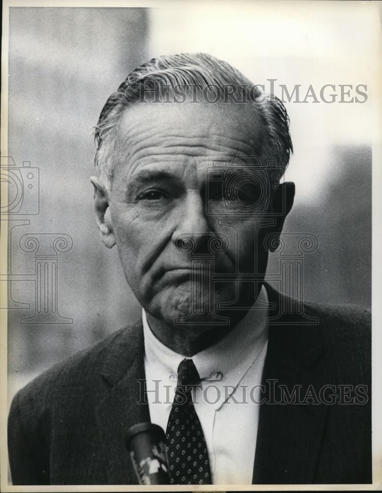 1969 Press Photo US Ambassador Henry Cabot Lodge at Paris peace talks on Vietnam - Historic Images