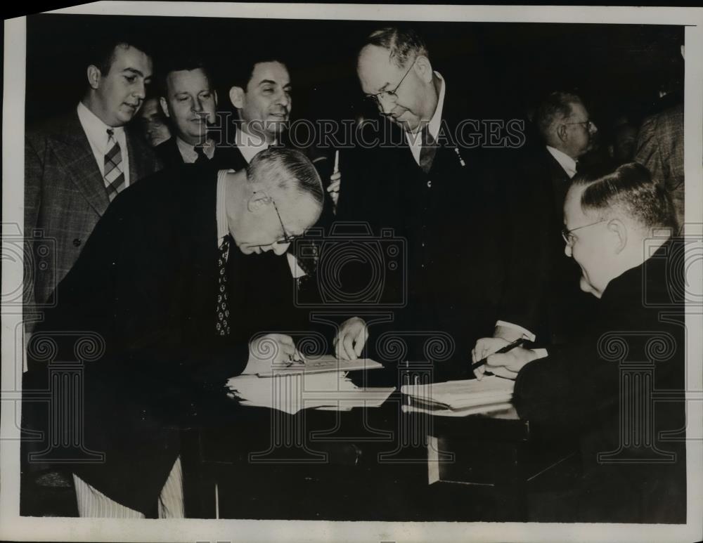 1938 Press Photo Alfred E.Smith at New York Eight Constitutional Convention. - Historic Images