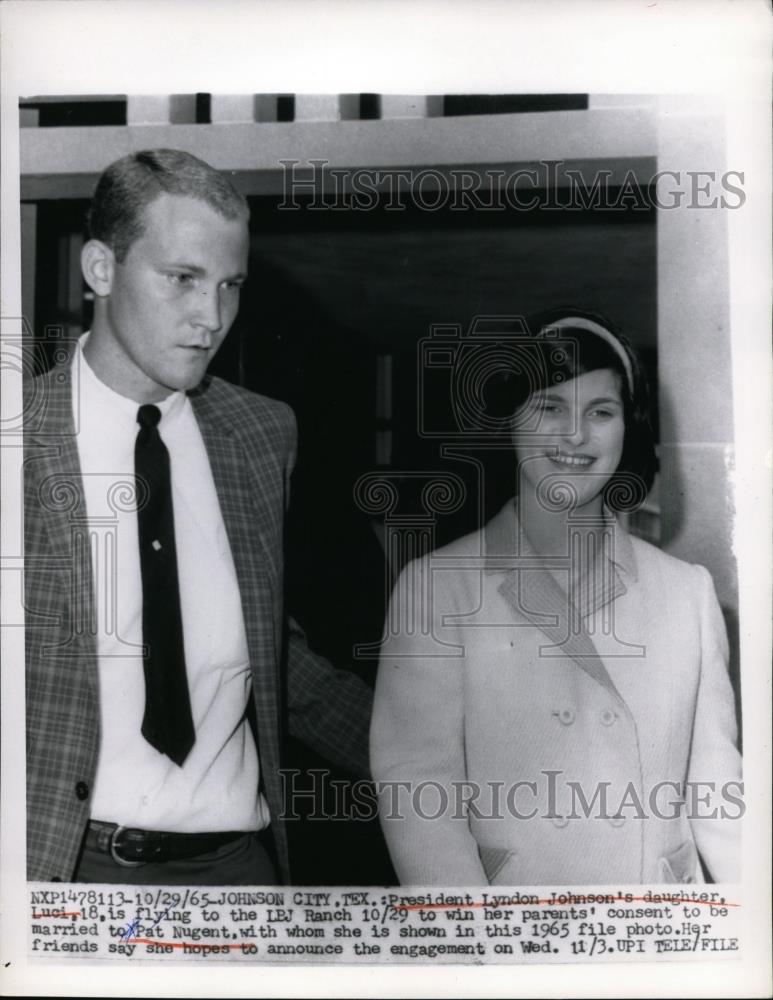 1965 Press Photo Johnson City Texas, President Lyndon Johnson&#39;s Daughter Weds - Historic Images