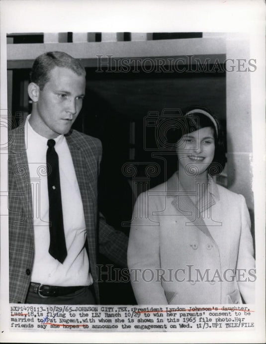 1965 Press Photo Johnson City Texas, President Lyndon Johnson's Daughter Weds - Historic Images