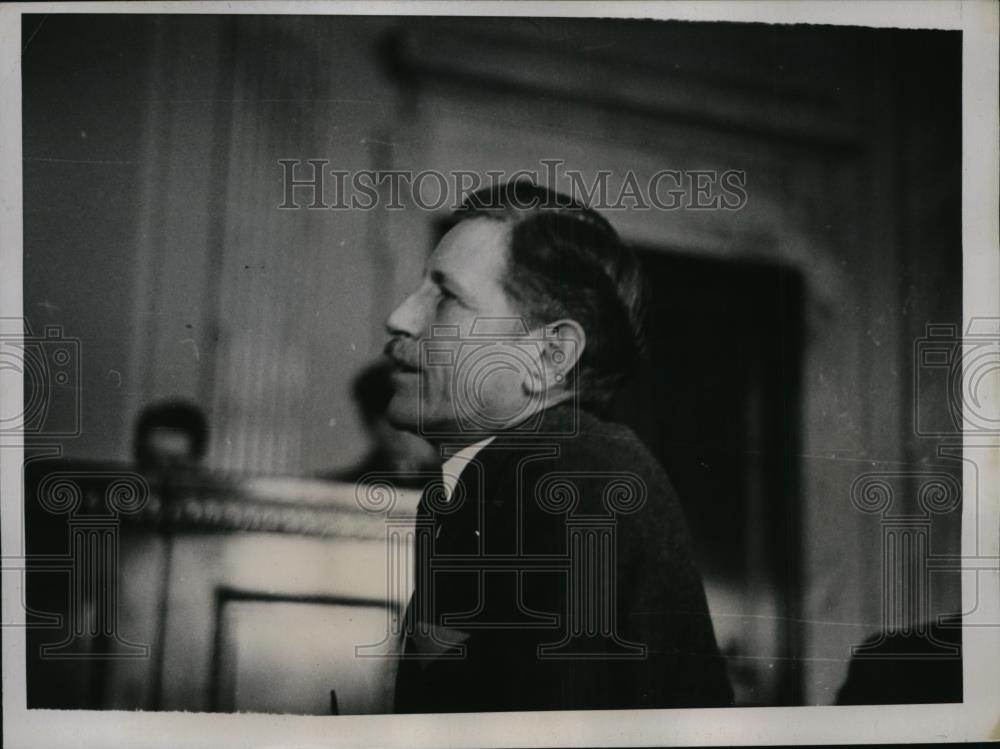 1936 Press Photo Patrick J Hurley testifying before the Senate Munitions Probe - Historic Images