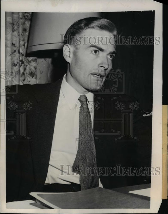 1948 Press Photo WIlliam Remington, suspended Commerce Dept official. - Historic Images