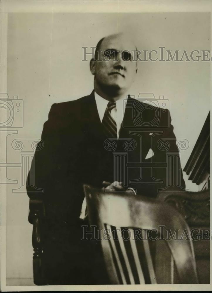 1931 Press Photo John R Crews of Kings Board of Taxes &amp; Assesments - Historic Images