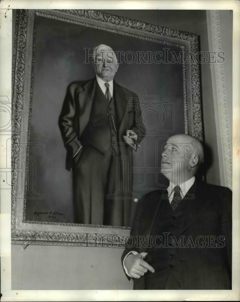 1940 Press Photo Rayburn and Photo of Garner - Historic Images