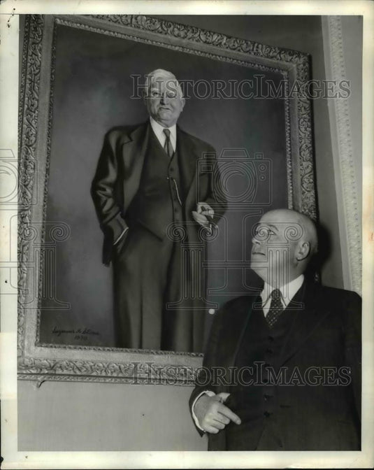 1940 Press Photo Rayburn and Photo of Garner - Historic Images