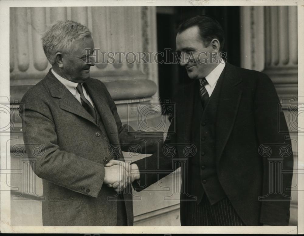 1930 Press Photo Congressman John Garner with William Granfield - Historic Images