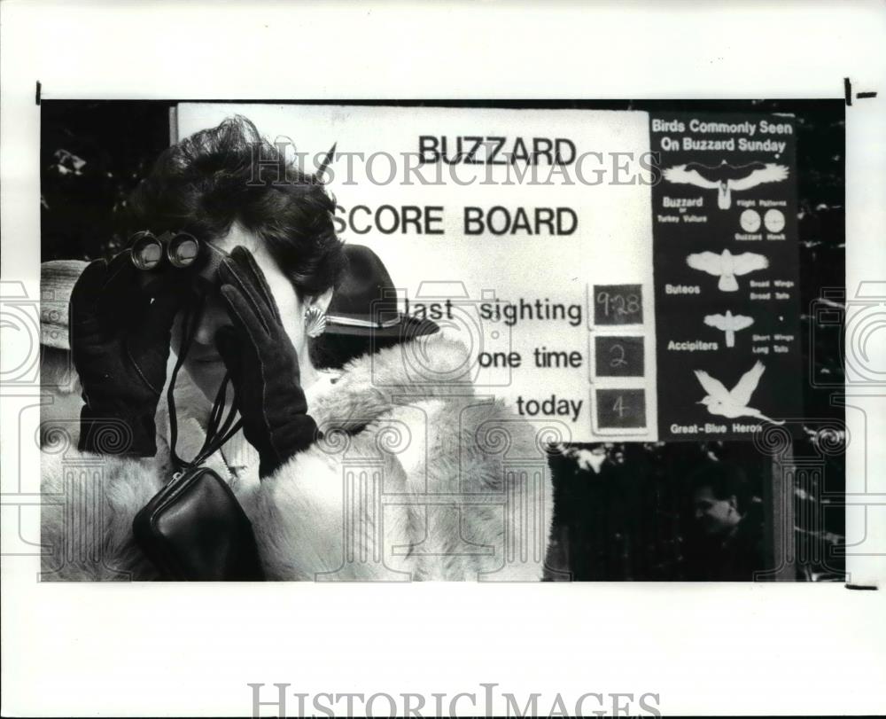 1987 Press Photo Patty Bork at Hinkley Ohio - cvb02204 - Historic Images