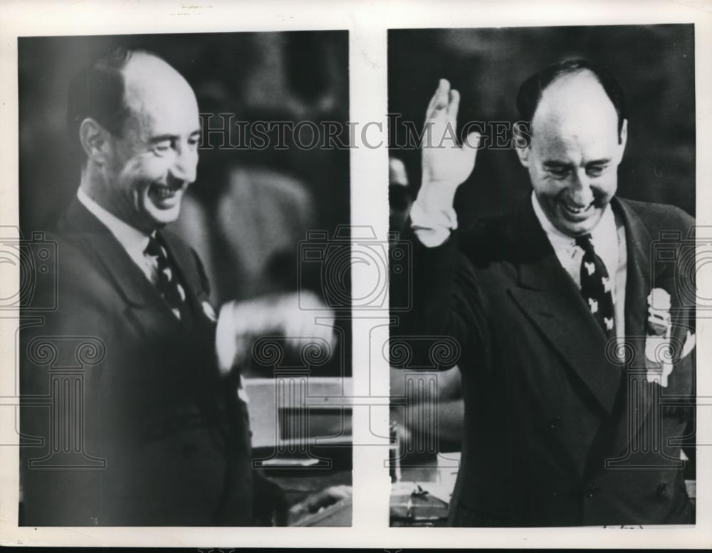 1952 Press Photo Democratic Presidential Candidate Adlai Stevenson - Historic Images