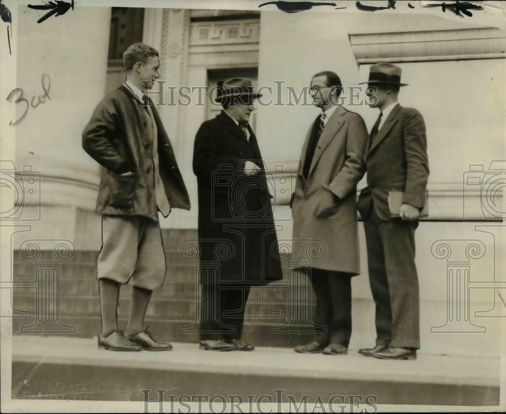1936 Press Photo George brooks, F.C. Hyde, Philip Troup, JB Whitelaw - Historic Images