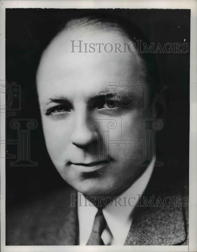 1944 Press Photo Lt Gov Bourke Hickenlooper of Iowa - Historic Images