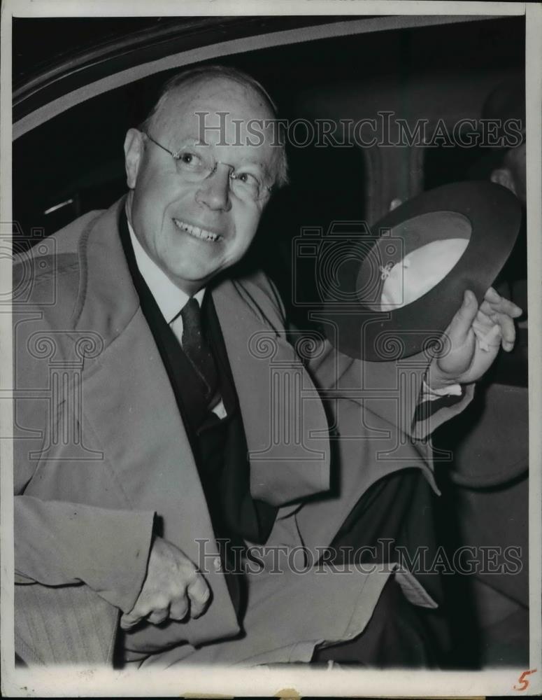 1947 Press Photo Senator Robert A Taft in Chicago - Historic Images