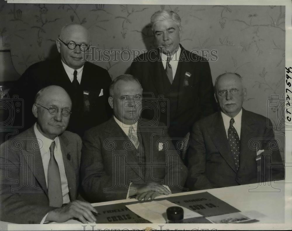 1933 Press Photo American Medical Association elected new officers for new year. - Historic Images