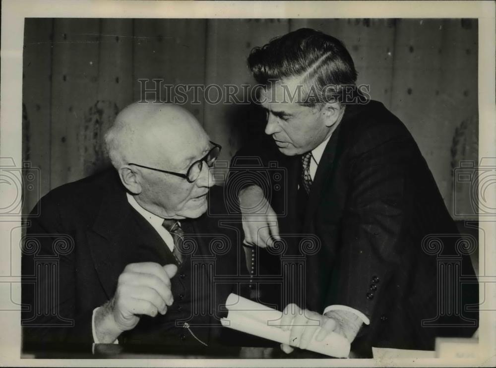 1940 Press Photo Robert L Doughton Secretary of Agriculture Henry A Wallace - Historic Images