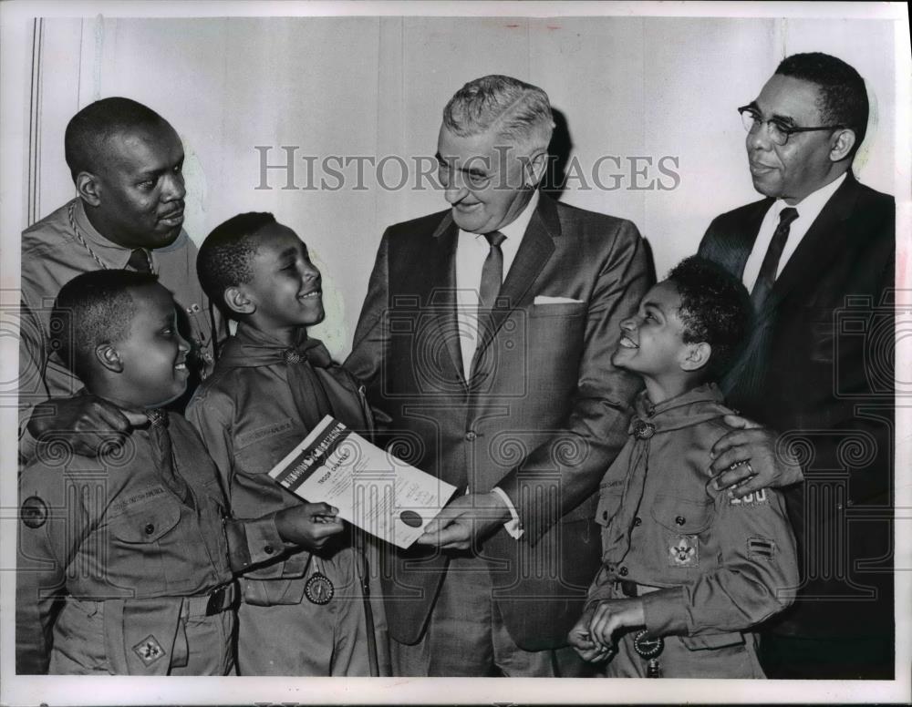 1964 Press Photo Michel Jones, Jasper Austin, Frank Webb, Leon Holmes, Dittick - Historic Images