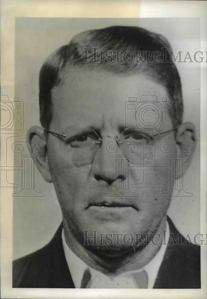 1939 Press Photo Eugene Webb who allegedly killed Sheriff William Van Camp - Historic Images