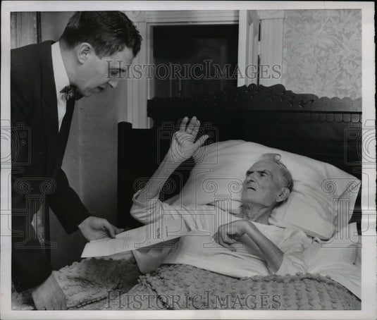 1954 Press Photo William C. hanson, Gov. Edmund S. Muskie - Historic Images
