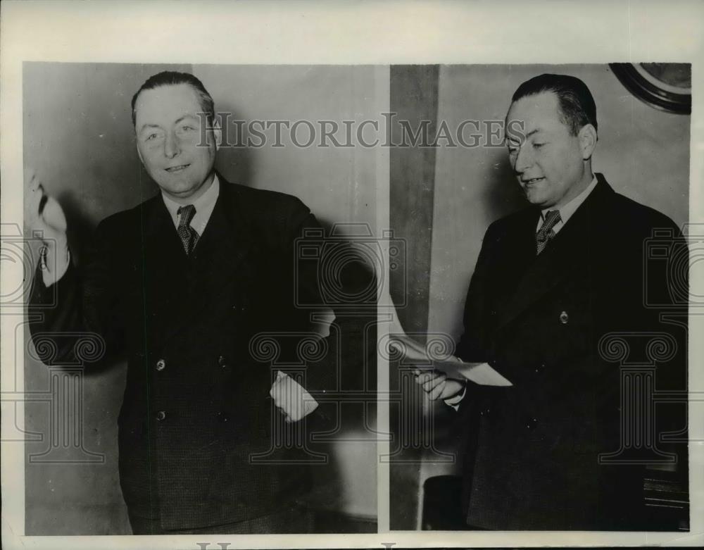 1935 Press Photo C Lloyd Fisher Questioned Bruno Richard Hauptmann About Lindber - Historic Images