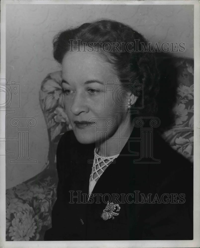 1947 Press Photo Mildred Helen Stenenson To Marry Governor Herbert Of Ohio. - Historic Images