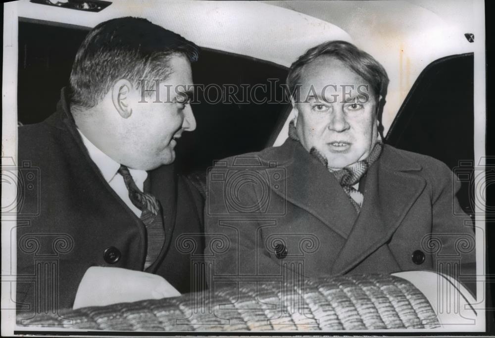 1962 Press Photo Wash DC Alexis Adzhubei editor Soviet Izvestia & P Salinger - Historic Images