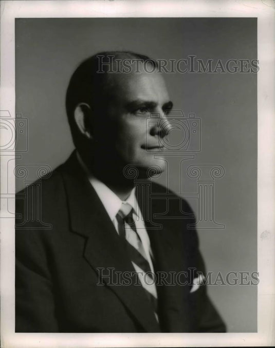 1957 Press Photo Dr. Eugene Carson Blake's side profile. - Historic Images