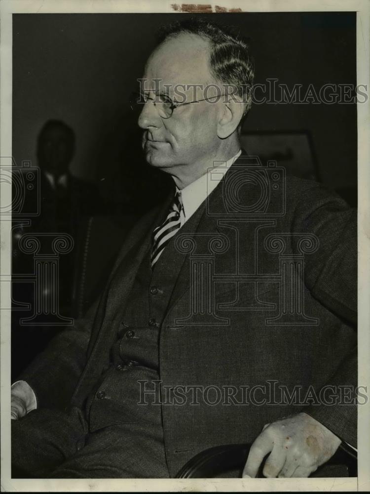 1934 Press Photo Robert Fechner Director of Emergency Conservation Work, Govt - Historic Images