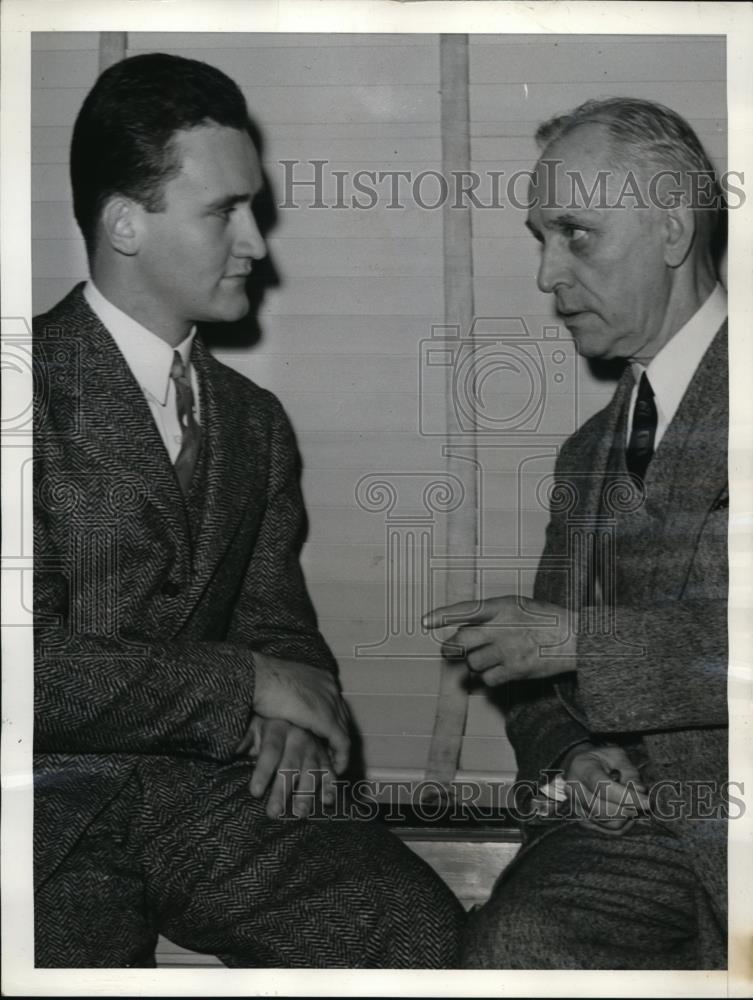 1940 Press Photo Harold Pitchard Pres of the Future Farmers of America (L) and - Historic Images