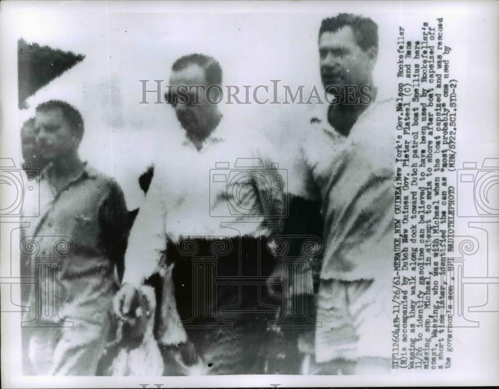 1961 Press Photo New York Governor Nelson Rockefeller in New Guinea - Historic Images