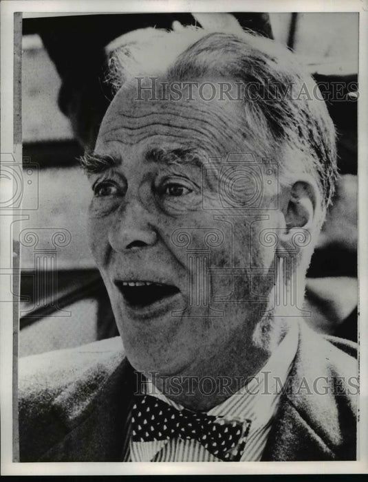 1959 Press Photo Mr C Herter with suprised look on his face - Historic Images