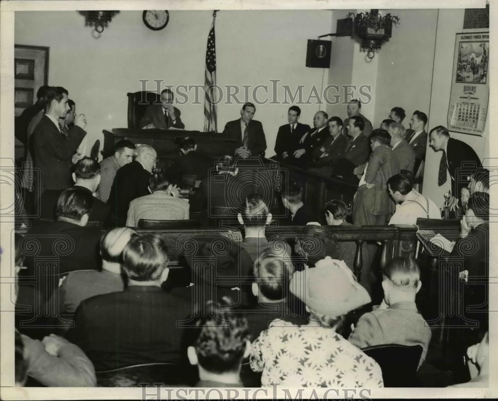 1940 Press Photo Inquest into Quintuple Murder of South Pasadena Educa ...