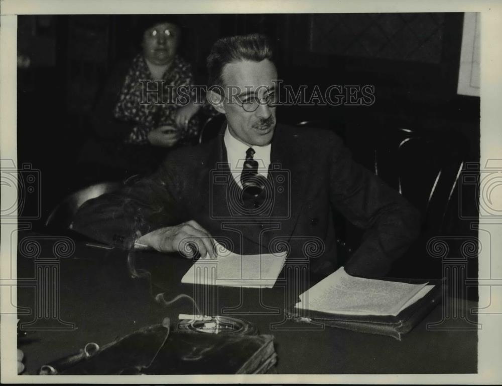 1933 Press Photo Lincoln B. Swift Exec. Sec. of Family Welfare Assoc. of America - Historic Images