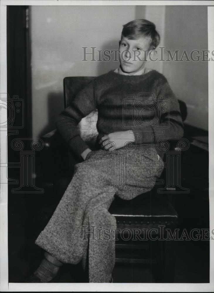 1934 Press Photo Grattan Bodkin son of lawyer for bandits testifies in LA court - Historic Images