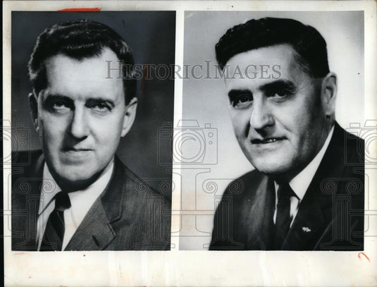 1964 Press Photo Senatorial Race Edmund Muskie & Clifford McIntire of Maine - Historic Images