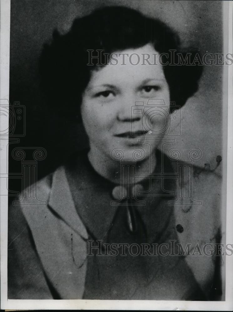 1934 Press Photo Winifred Pierce Niece of Elmo Noakes Who Was Murdered - Historic Images